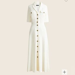JCrew collared camp pocket shirt dress
